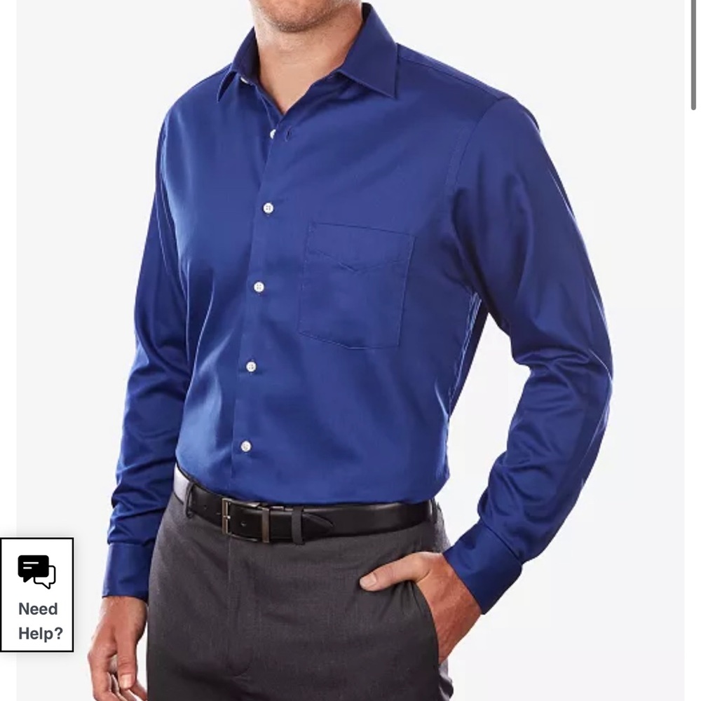Van Heusen Big Fit Wrinkle Free